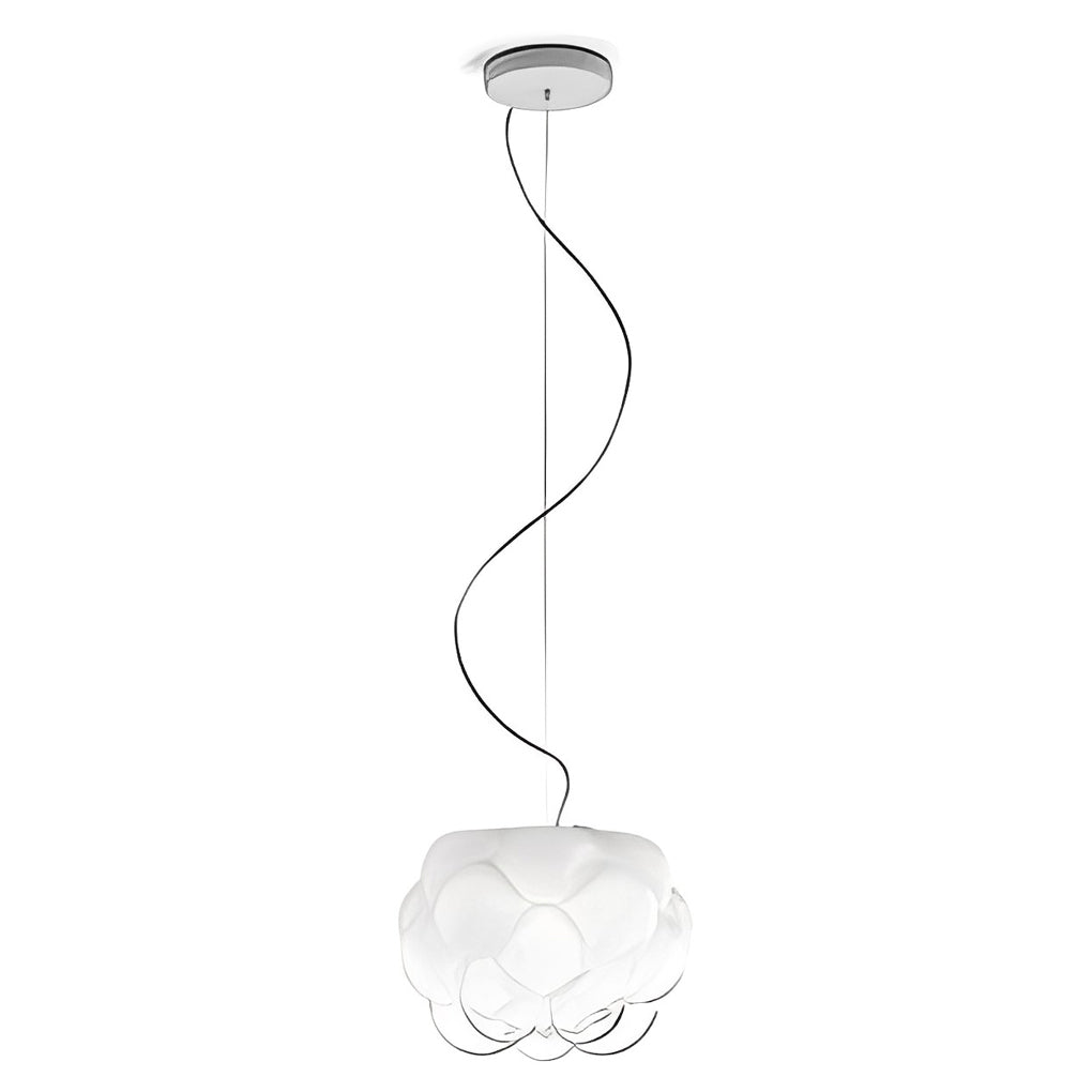 Creative Round Glass Clouds Shaped LED White Modern Chandelier Pendant Lighting