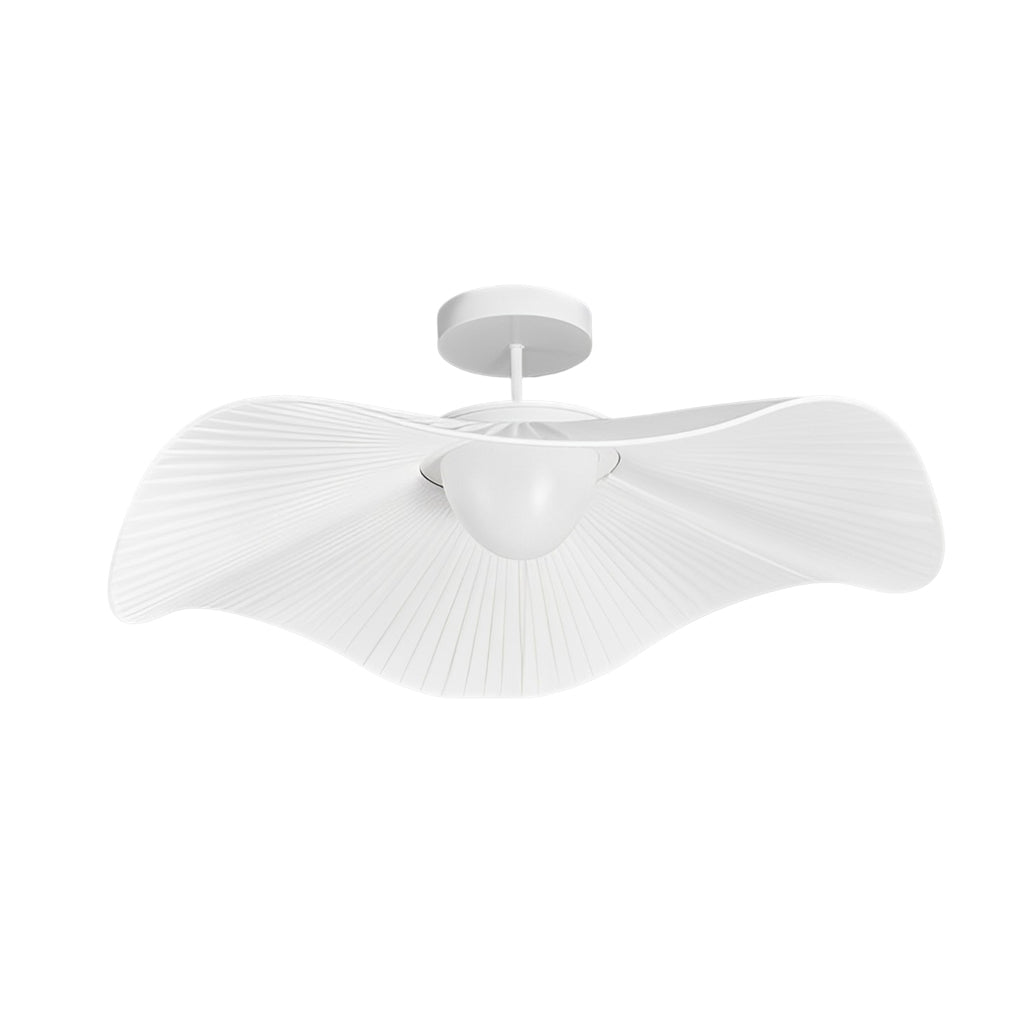 Pleated Fabric Hats Flowers Three Step Dimming Modern Ceiling Lightings