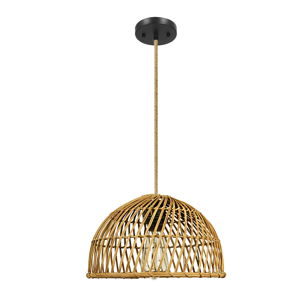 Handmade Rattan Bamboo Southeast Asian Japanese Style Chandelier Light Design