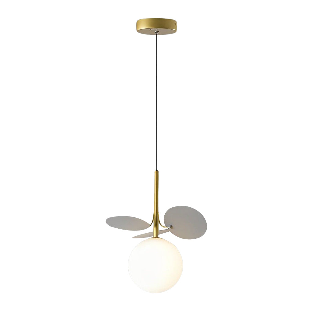 Colorful Creative Glass Flower Leaves Nordic Pendant Lightings Chandelier