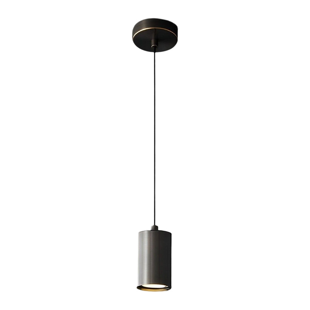 Cylindrical Minimalist Copper Electroplated Nordic Chandelier Spotlight Design