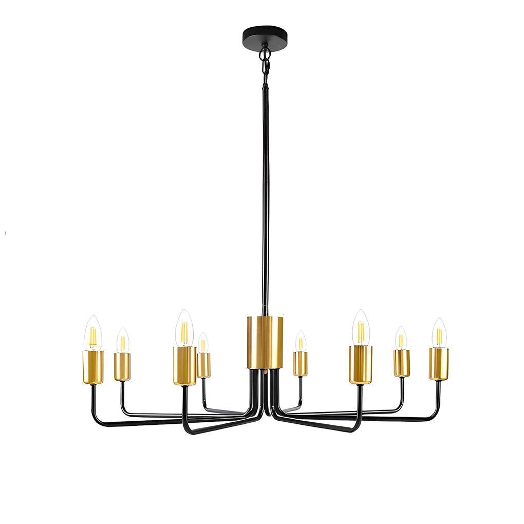 8 Lights Iron Farmhouse Creative American Style Chandelier Ceiling Lighting Fixture