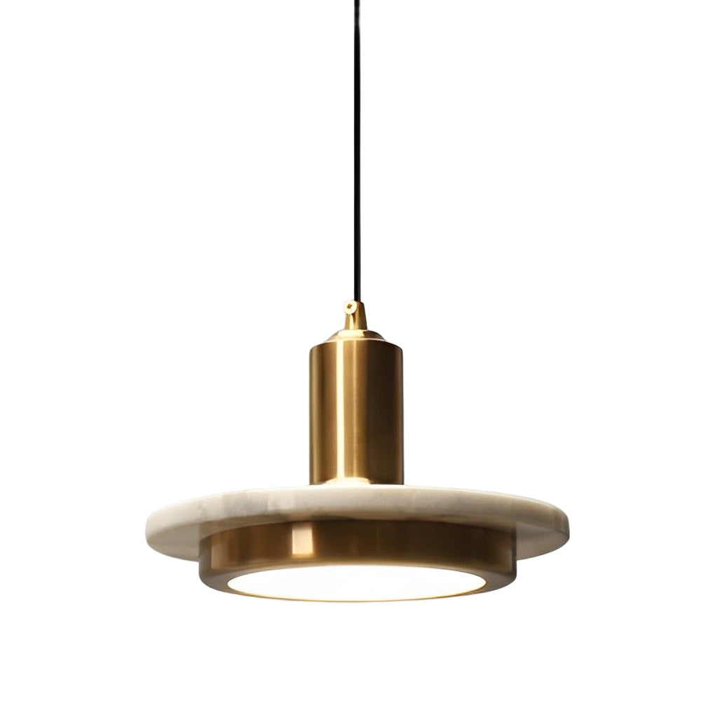 Round Flying Saucer Shape Electroplated Iron LED Modern Pendant Lightings