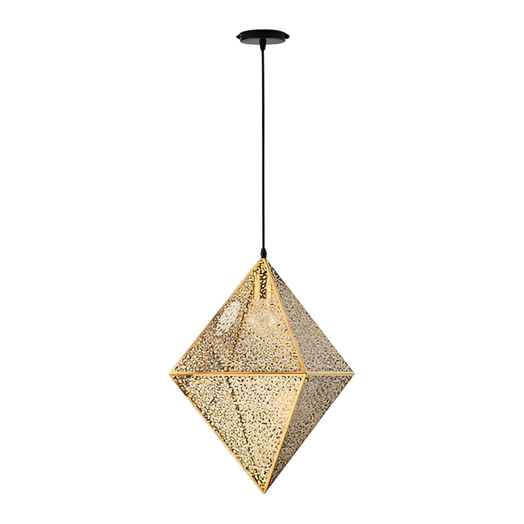 Stainless Steel Geometric Polyhedral Art Hollow Postmodern Chandeliers Design