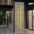 Black Long Linear Metal Waterproof Dimmable Modern Outdoor Wall Lights
