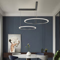 2/3 Circles Rings Three Step Dimming Minimalist Modern Ceiling Light Fixture