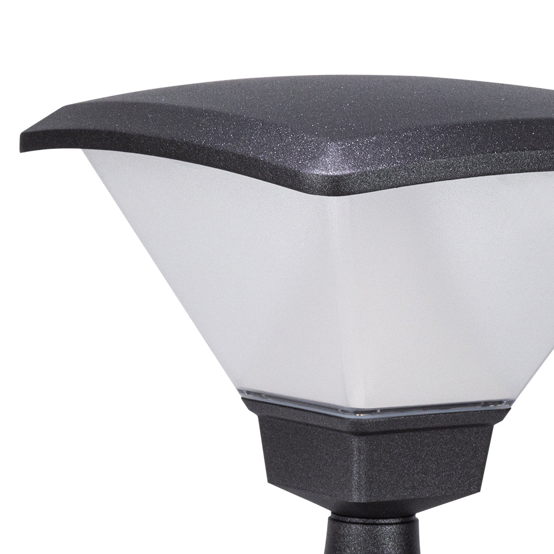 Outdoor Garden Pathway Light Simple Black Hard-Wired Bollard Light