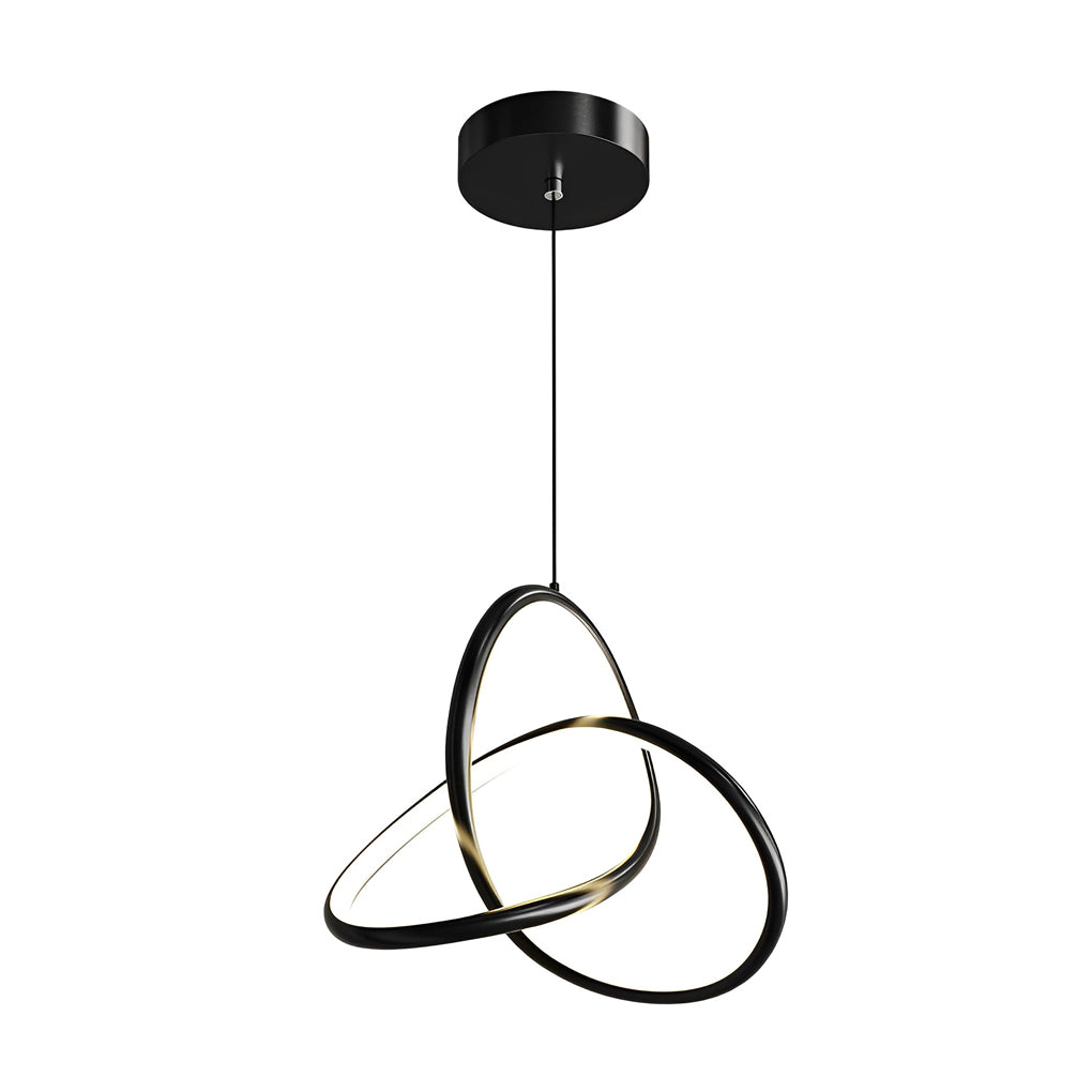 Circular Rings Creative Three Step Dimming LED Modern Chandelier Light Design