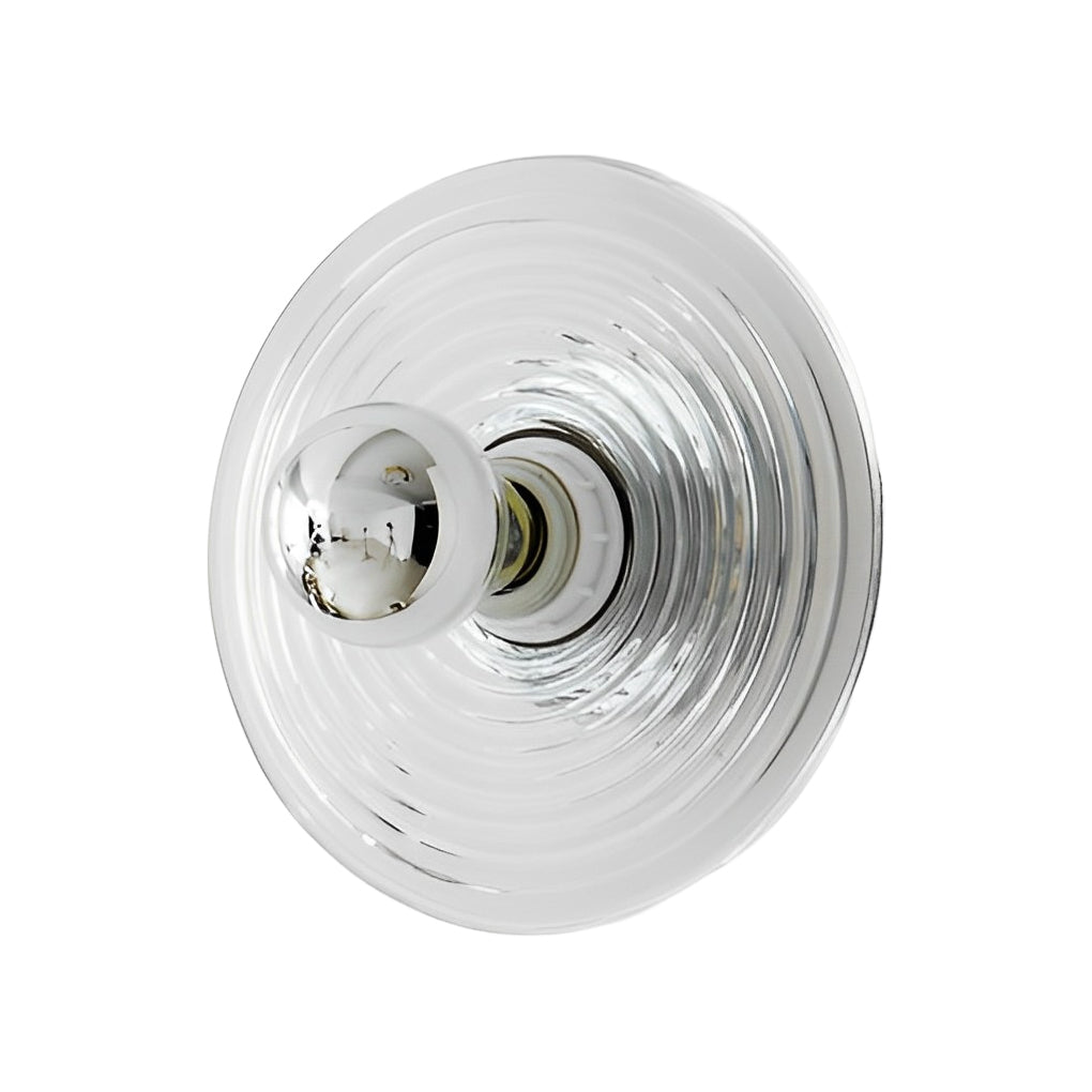 Round Stripes Glass Electroplated Iron Nordic Wall Light Fixture Ceiling Lights