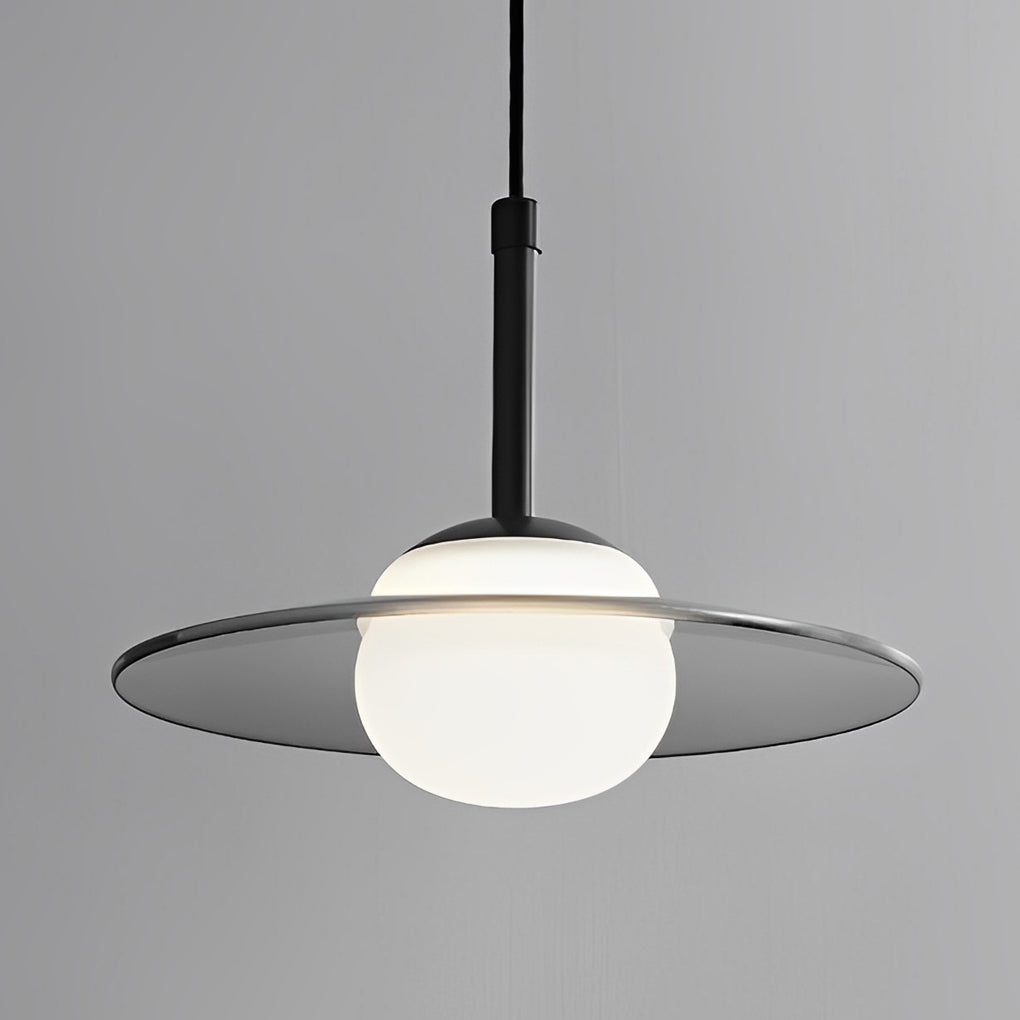 Minimalist Glass UFO LED Black Nordic Chandelier Kitchen Pendant Lightinging