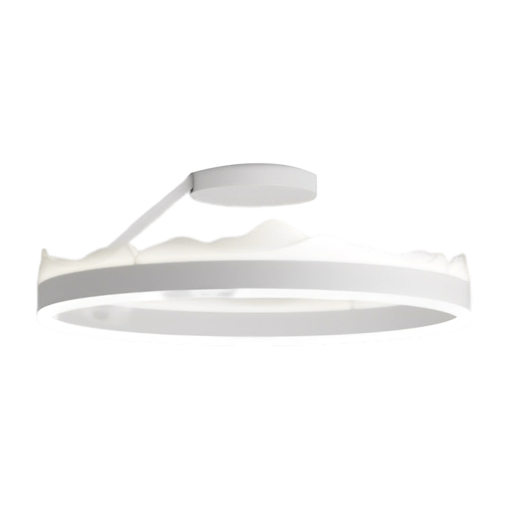 Round Stepless Dimming LED White Ins Nordic Ceiling Lightings Flush Mount Lighting