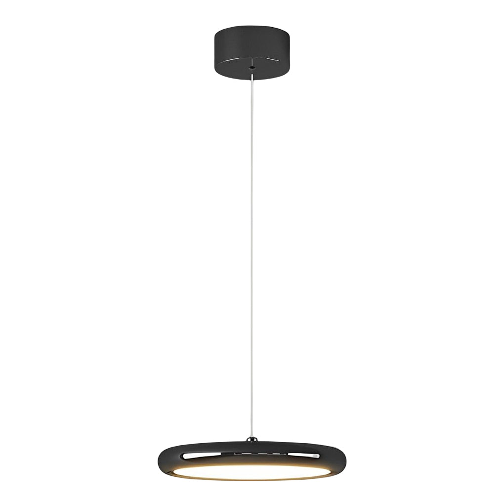 Minimalist Round Mirrored Aluminum Acrylic LED Modern Chandelier Light Design