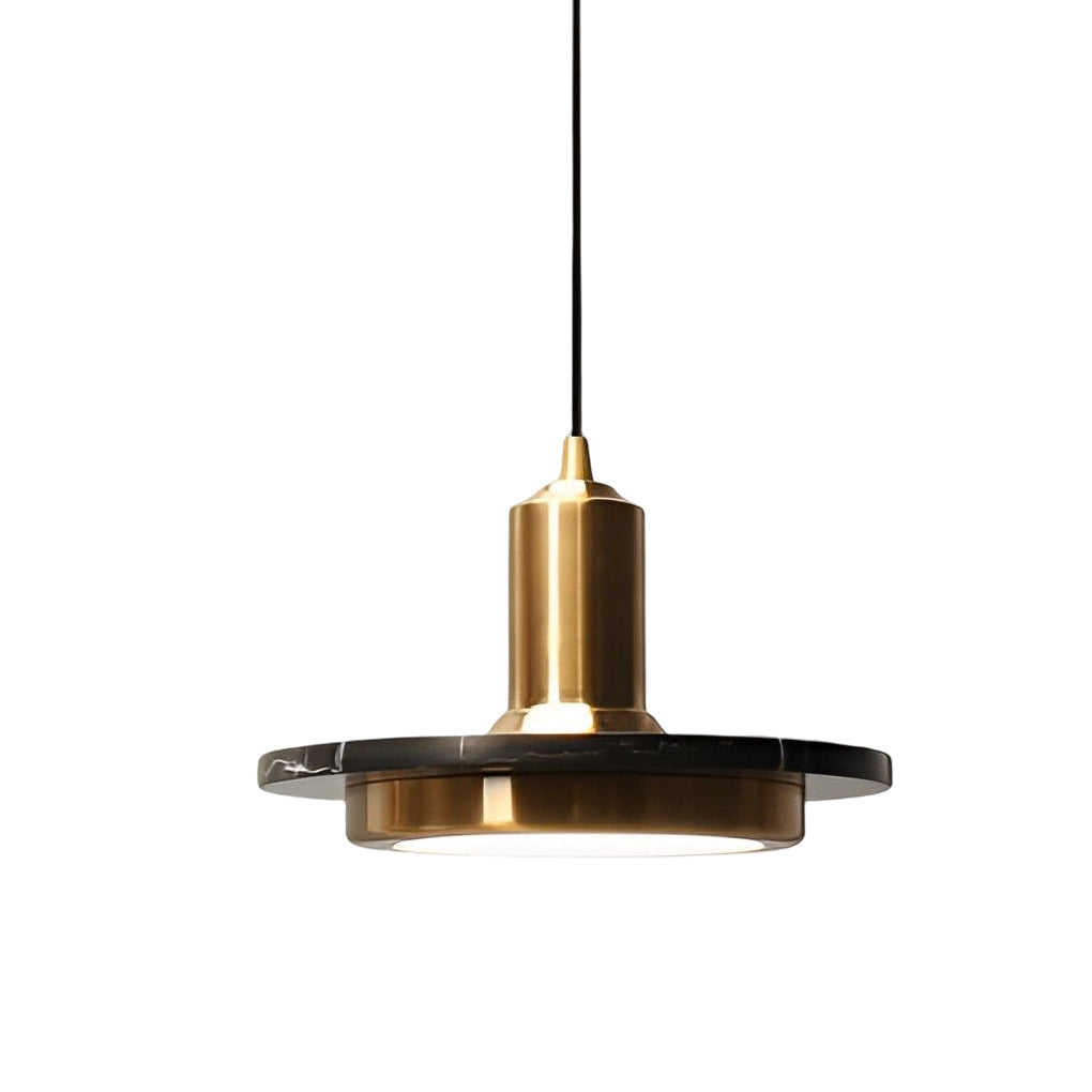 Round Flying Saucer Shape Electroplated Iron LED Modern Pendant Lightings