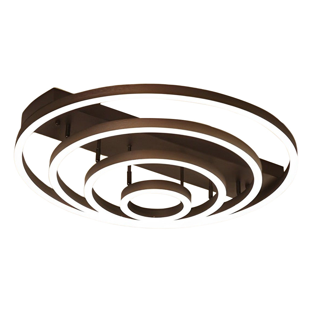 Adjustable Multiple Circular LED Modern Flush Mount Ceiling Lightings