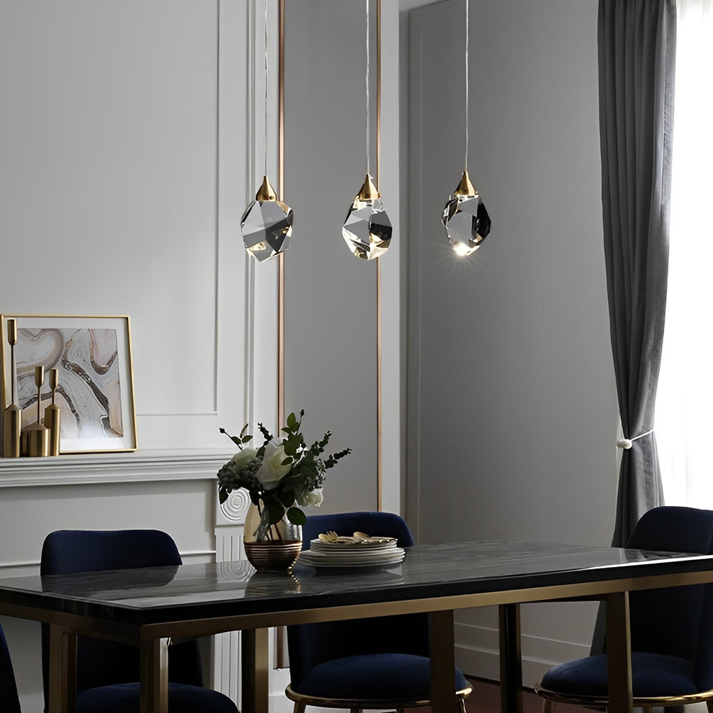 Spiral Crystal Electroplating Metal Modern Duplex Staircase Chandelier - Dazuma