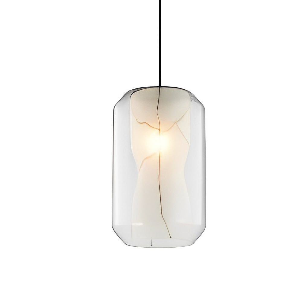 Double Glass Light Fixtureshade Creative Metal Post-Modern Pendant Lighting
