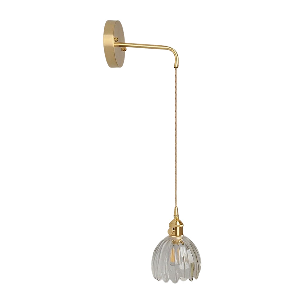Flower Shape Glass Creative Artistic LED Nordic Hanging Ceiling Light Fixture