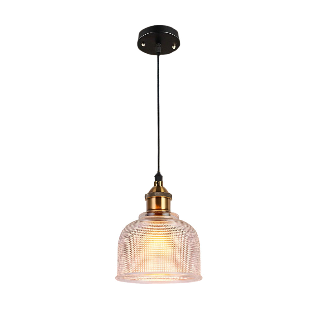 Glass Bowl Shape Electroplated Metal Nordic Creative Pendant Lightings