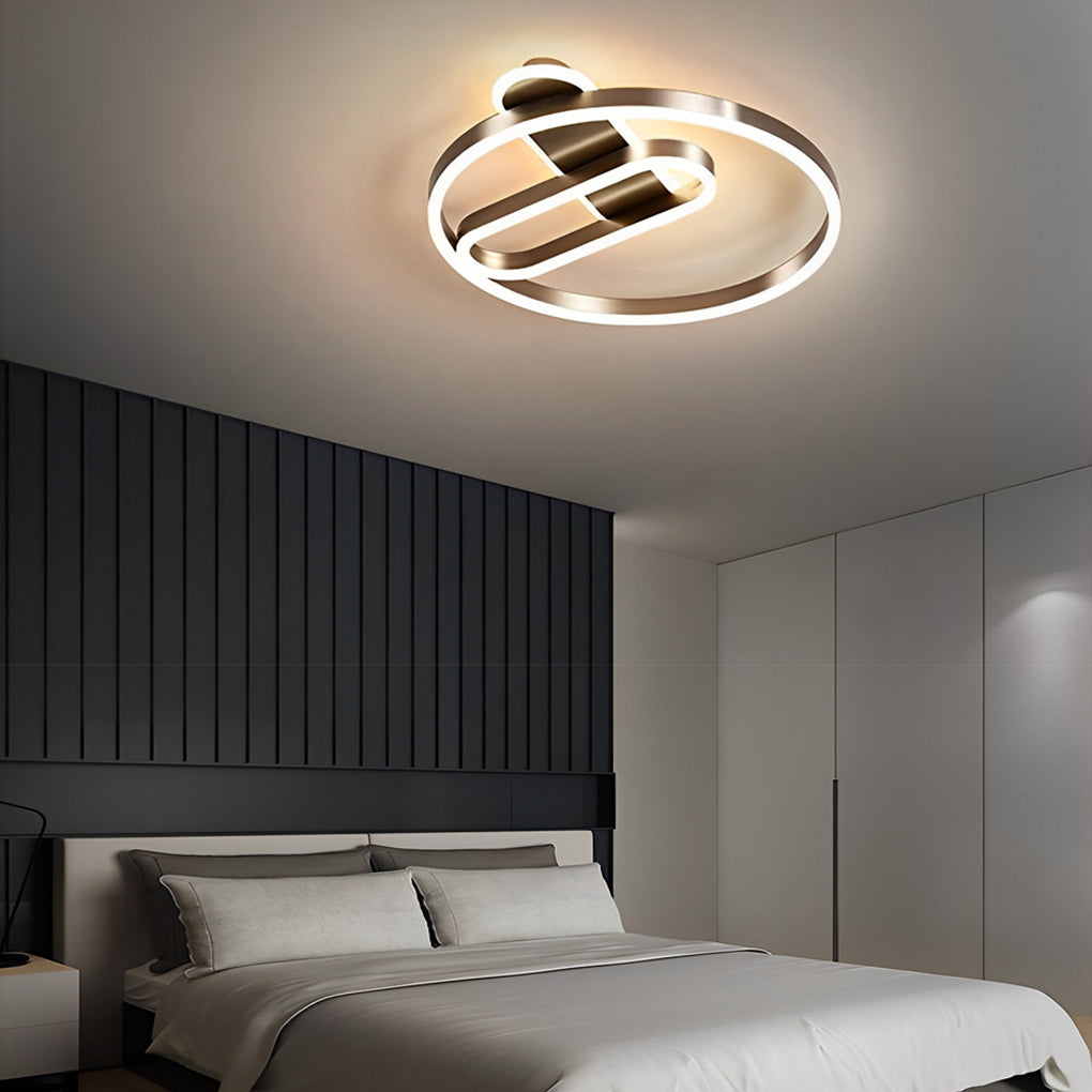 Geometric Circle LED Modern Flush Mount Lighting Ceiling Lightings Hanging Light