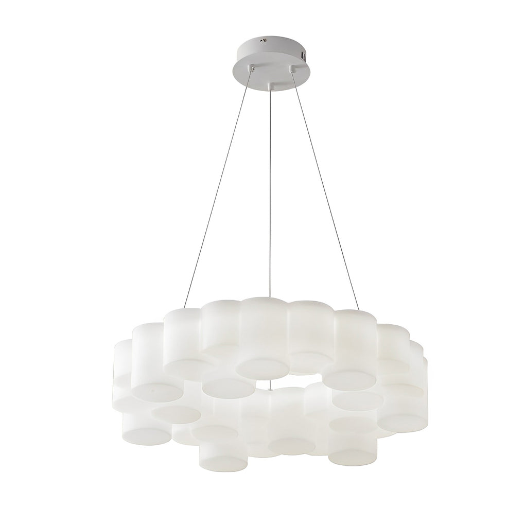 Ring Honeycombs Three Step Dimming LED White Ins Nordic Chandelier Light Design