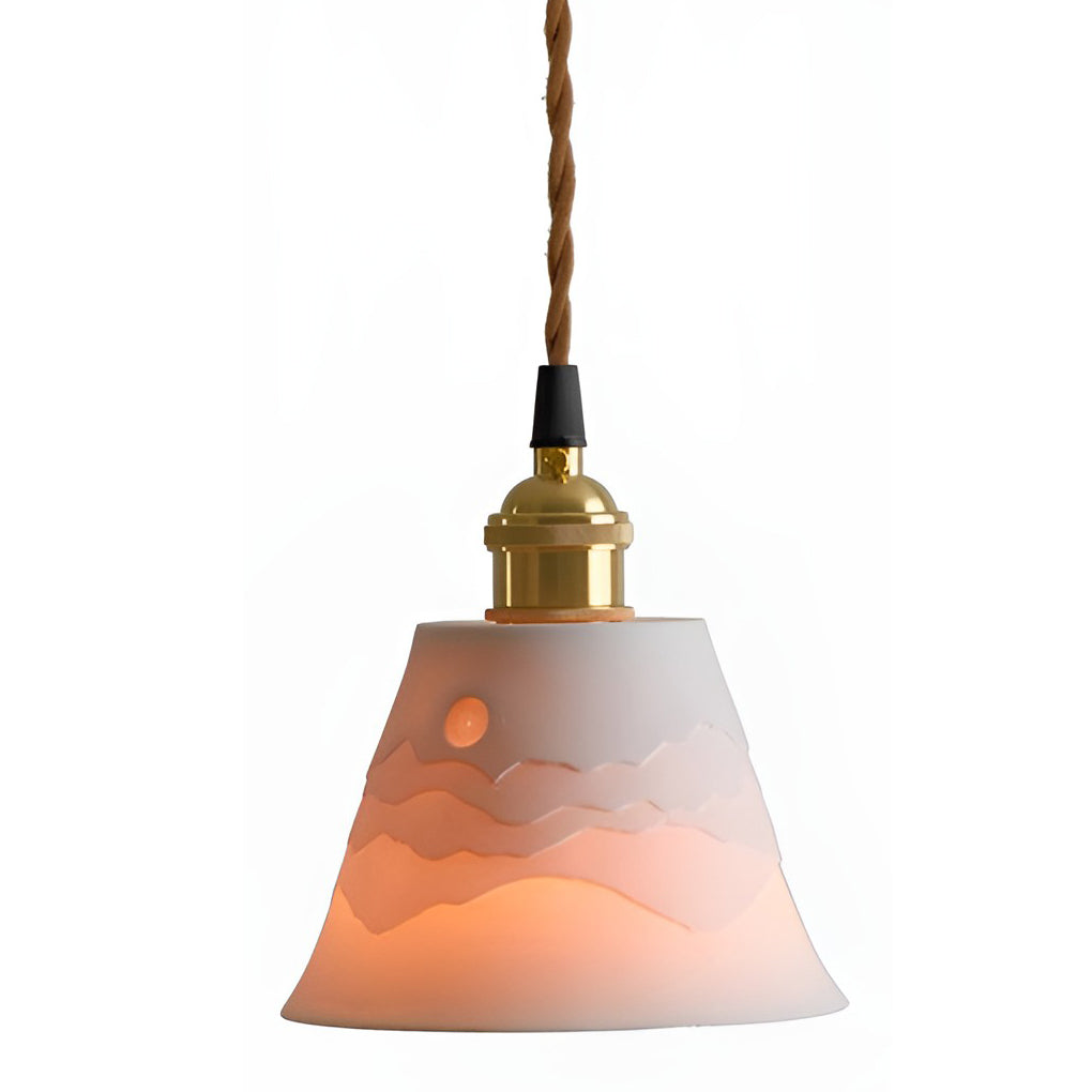 Mountains Shadow Ceramic LED Nordic Island Lights Pendant Light Wall Light Fixture