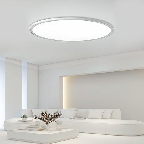 16'' Modern LED Ultrathin White Black Flush Mount Lights Circle Ceiling Lightings