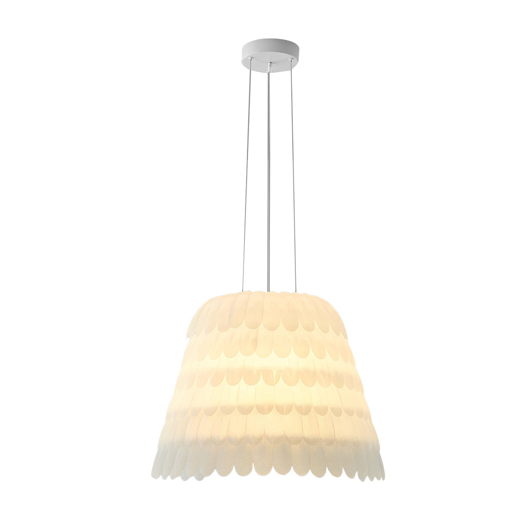 Acrylic Feathers Creative Three Step Dimming Modern Chandelier Light Design