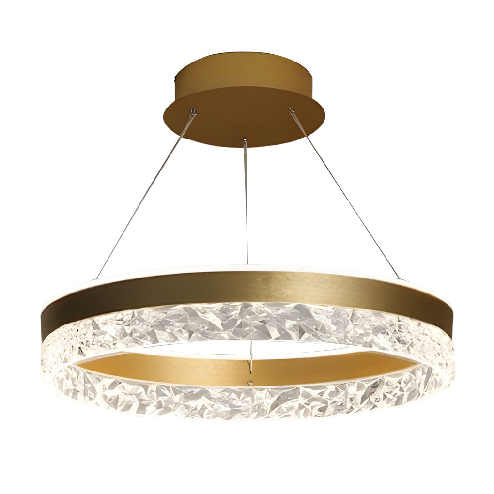 Circular Ring Three-step Dimming LED Modern Chandelier Island Lights Design