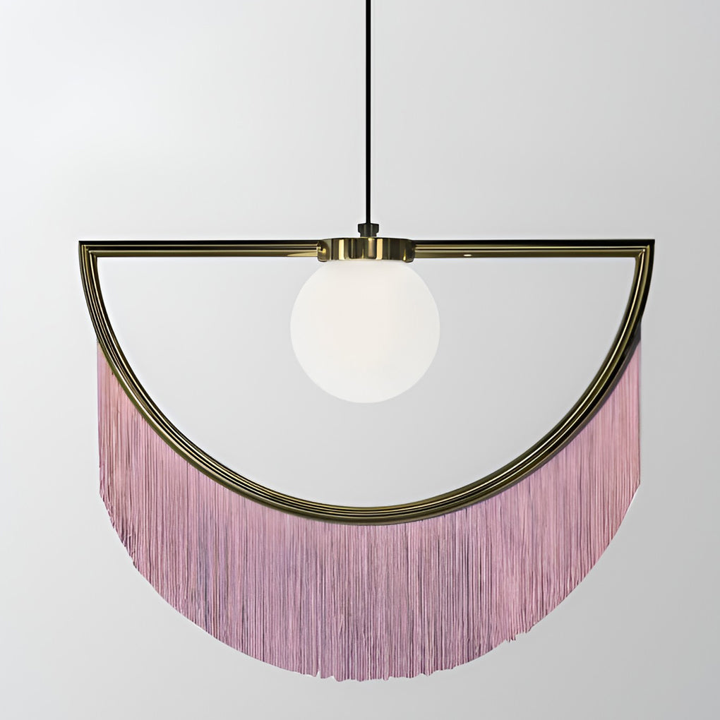 Pink Tassels Creative LED Nordic Chandelier Pendant Light Hanging Light Fixture