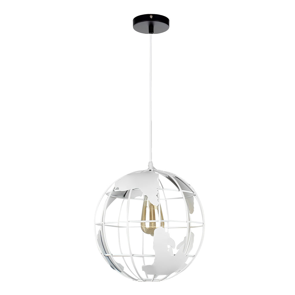 Creative Iron Globe Decorative Retro Industrial Style Chandelier Light Design