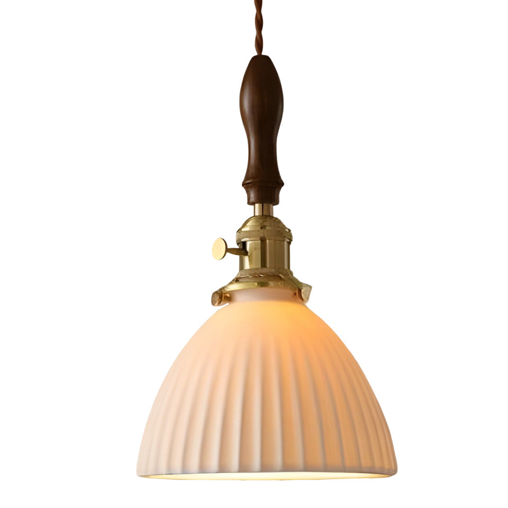 Creative Ceramic Copper LED 12W Nordic Pendant Light Plug in Wall Light Fixture