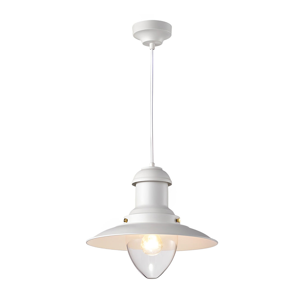 Round Retro Metal Hat Industrial Style Small Chandelier Pendant Lightings