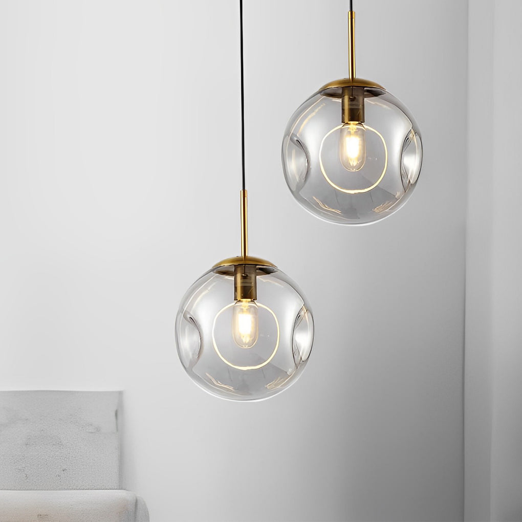 Creative Glass Globe Metal Nordic Small Chandelier Pendant Lightinging