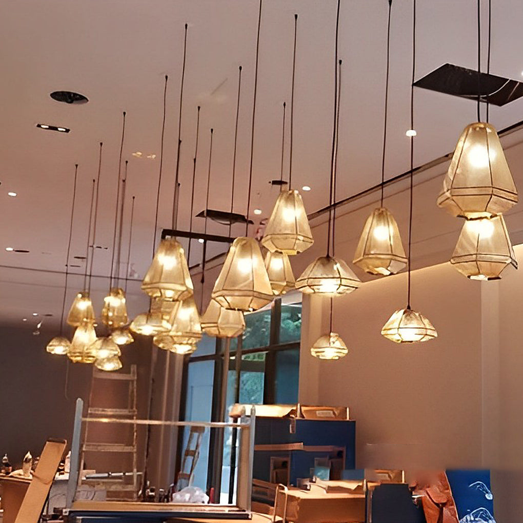 Electroplated Stainless Steel Creative Geometric Nordic Pendant Lightings
