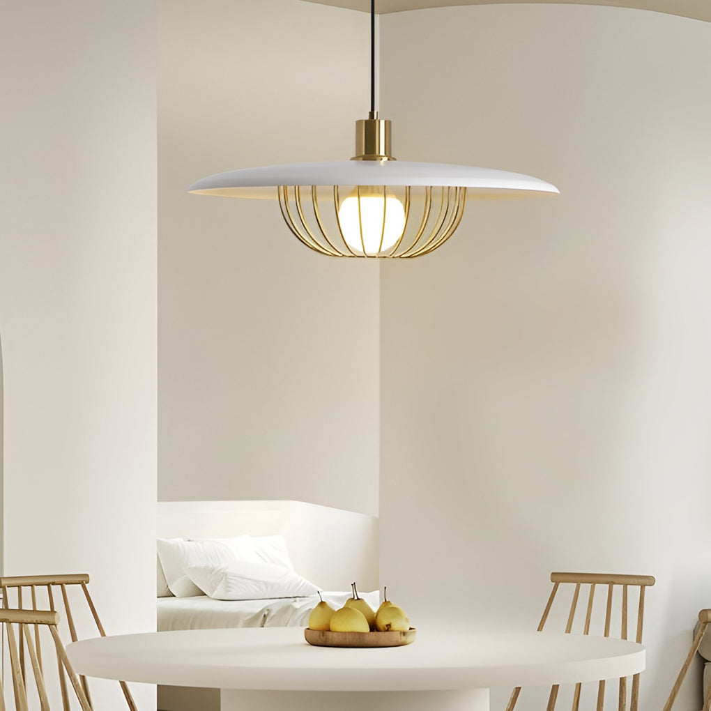 Creative Circular Electroplated Three Step Dimming Nordic Pendant Lightinging