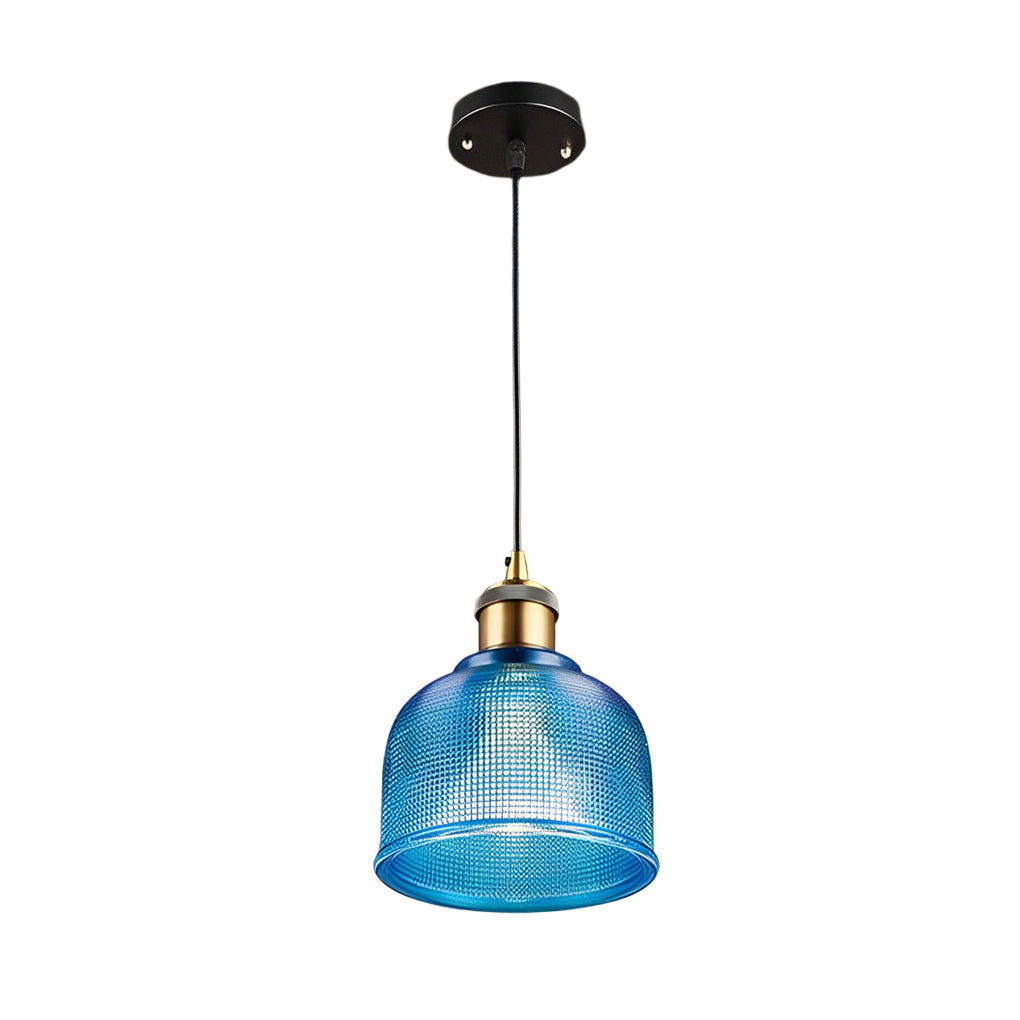 Glass Bowl Shape Electroplated Metal Nordic Creative Pendant Lightings