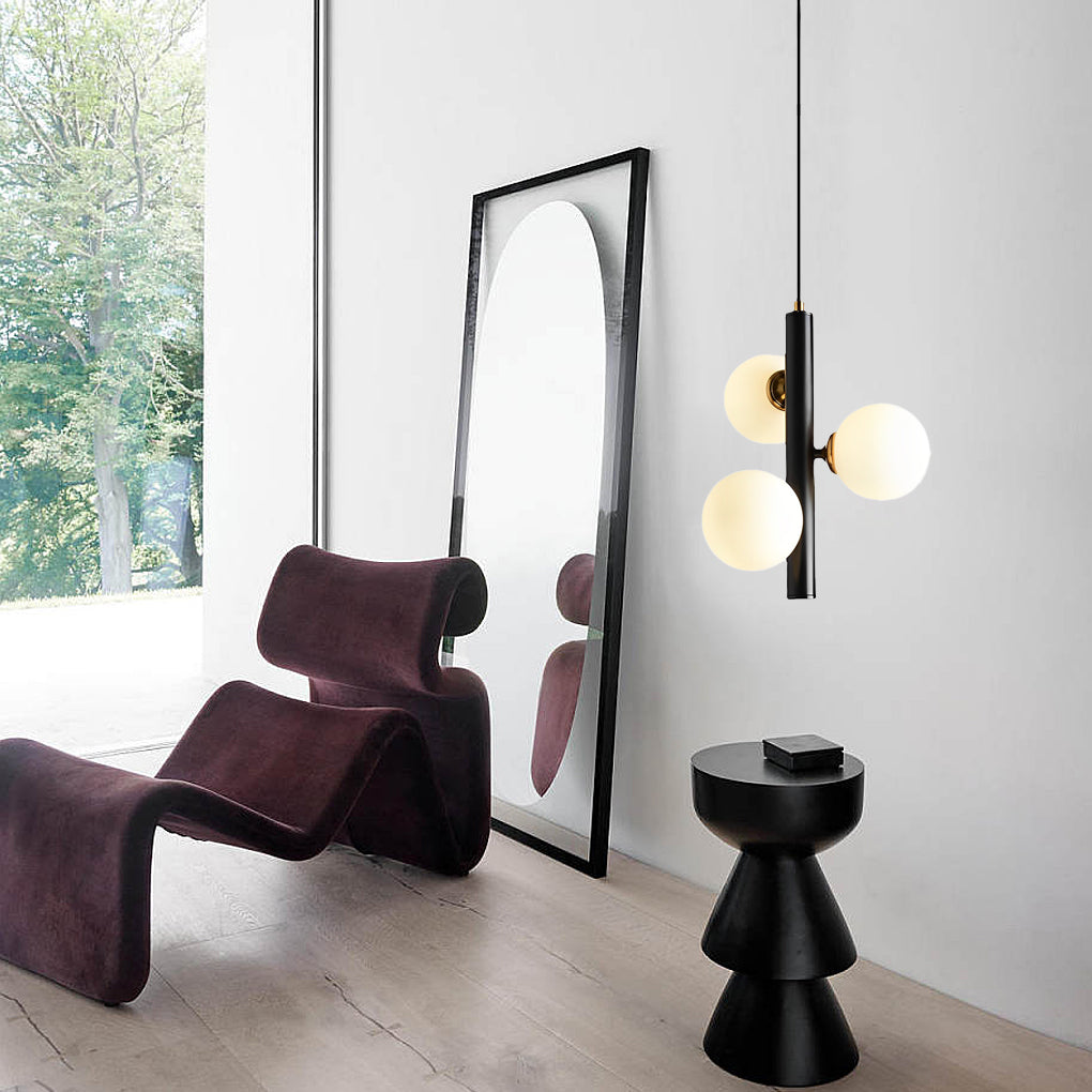 3 Glass Balls LED Creative Personality Nordic Dining Room Chandelier Light Design