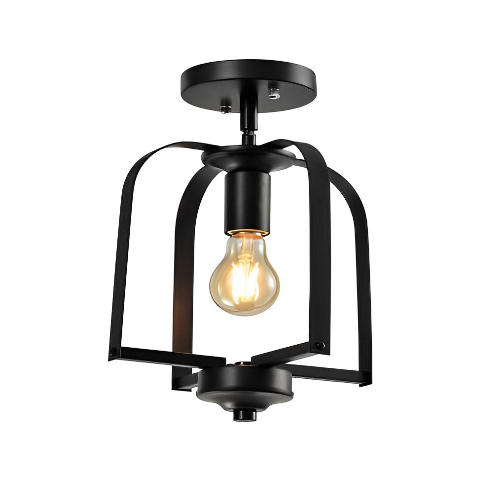 Creative Iron Cage American Country Style Chandelier Ceiling Lighting Fixture