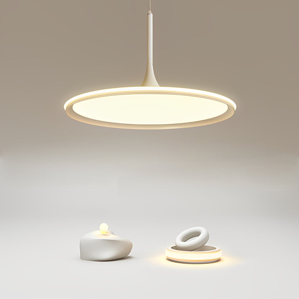 Round Ultra Thin Minimalist LED Nordic Chandelier Pendant Lightinging