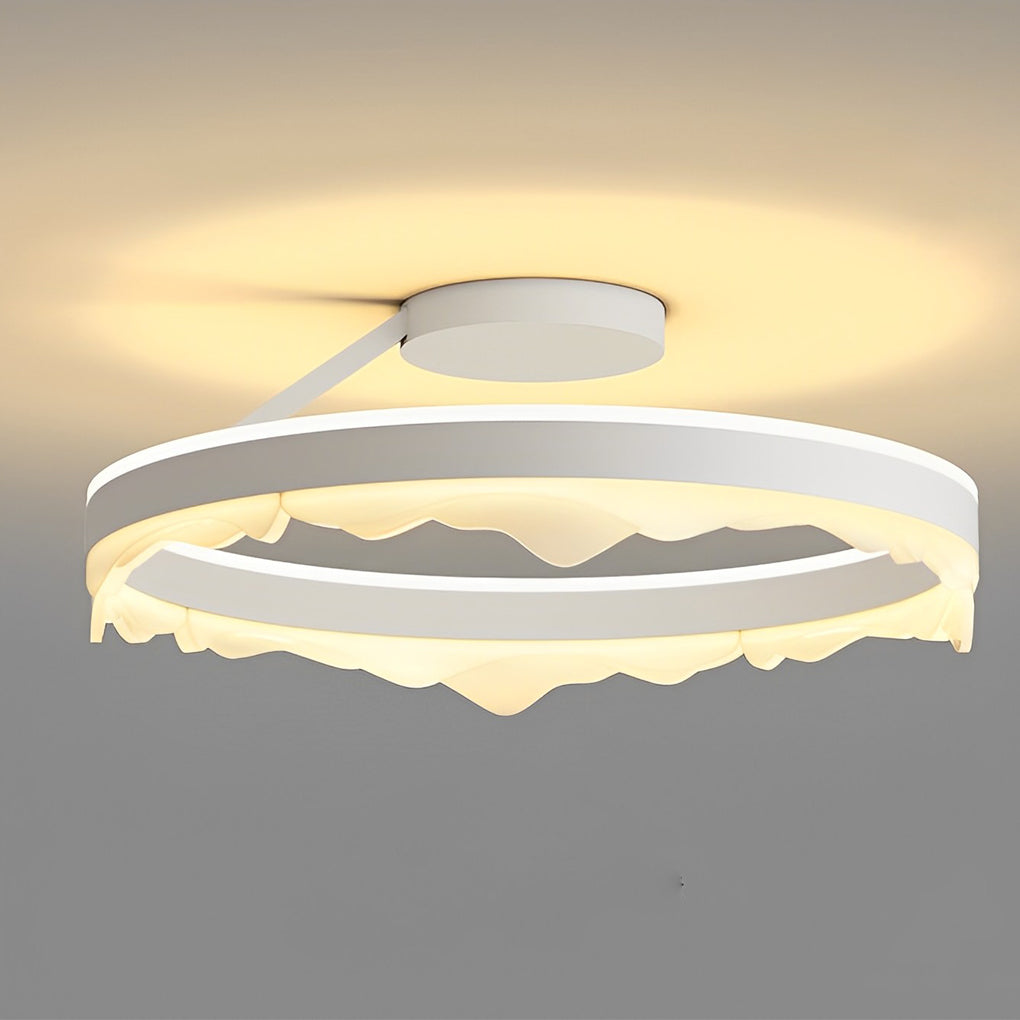 Round Stepless Dimming LED White Ins Nordic Ceiling Lightings Flush Mount Lighting