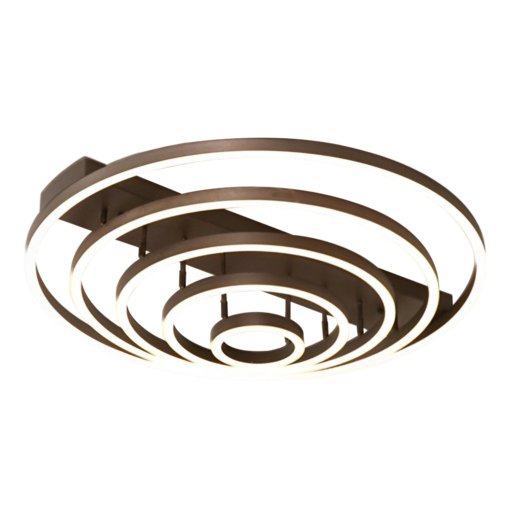 Adjustable Multiple Circular LED Modern Flush Mount Ceiling Lightings