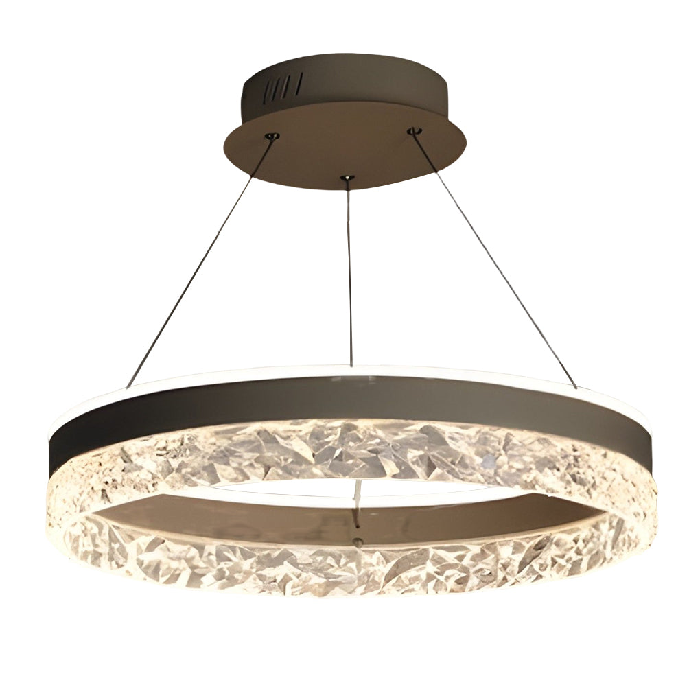 Circular Ring Three-step Dimming LED Modern Chandelier Island Lights Design