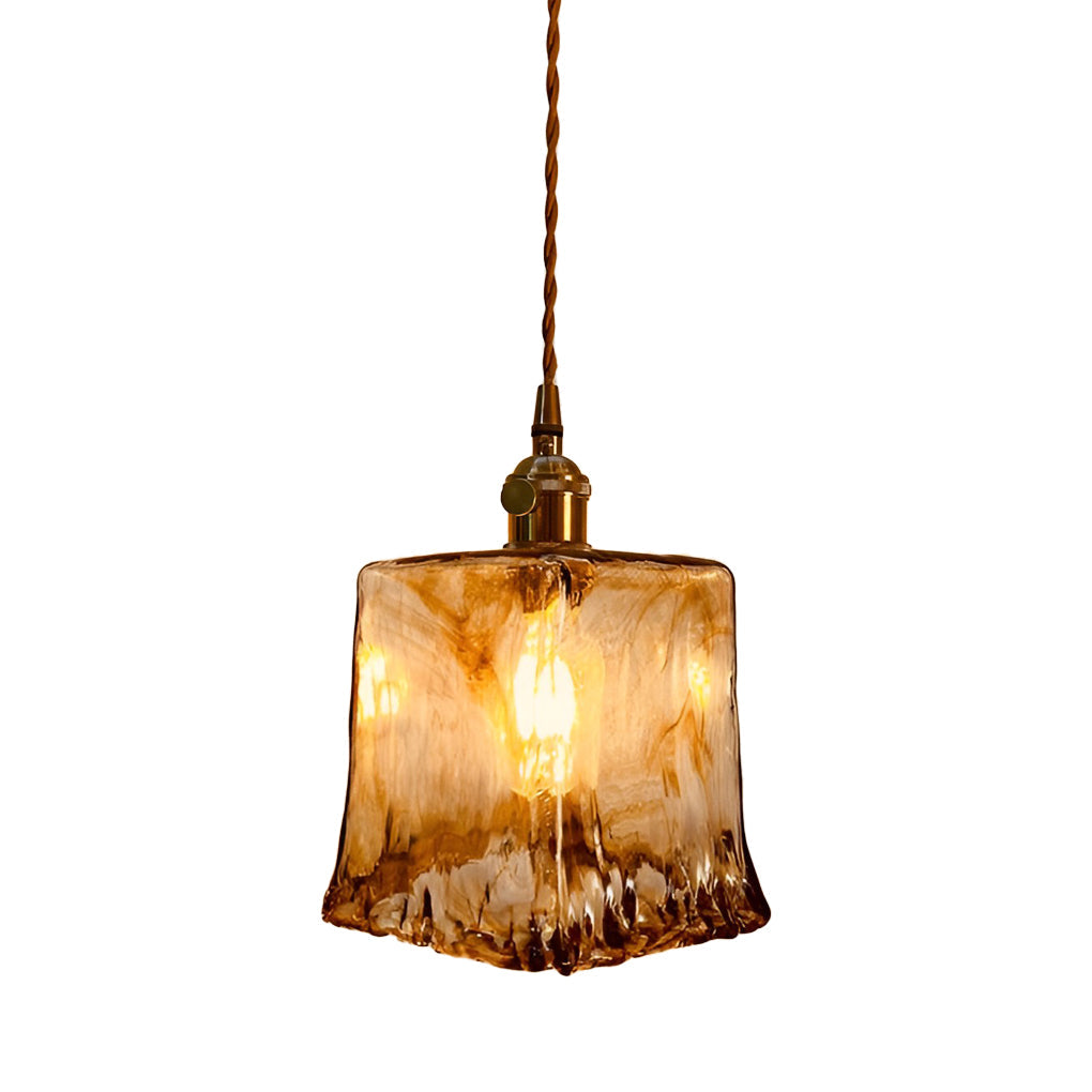 Creative Electroplated Metal Glass LED Nordic Island Lights Hanging Light Fixture