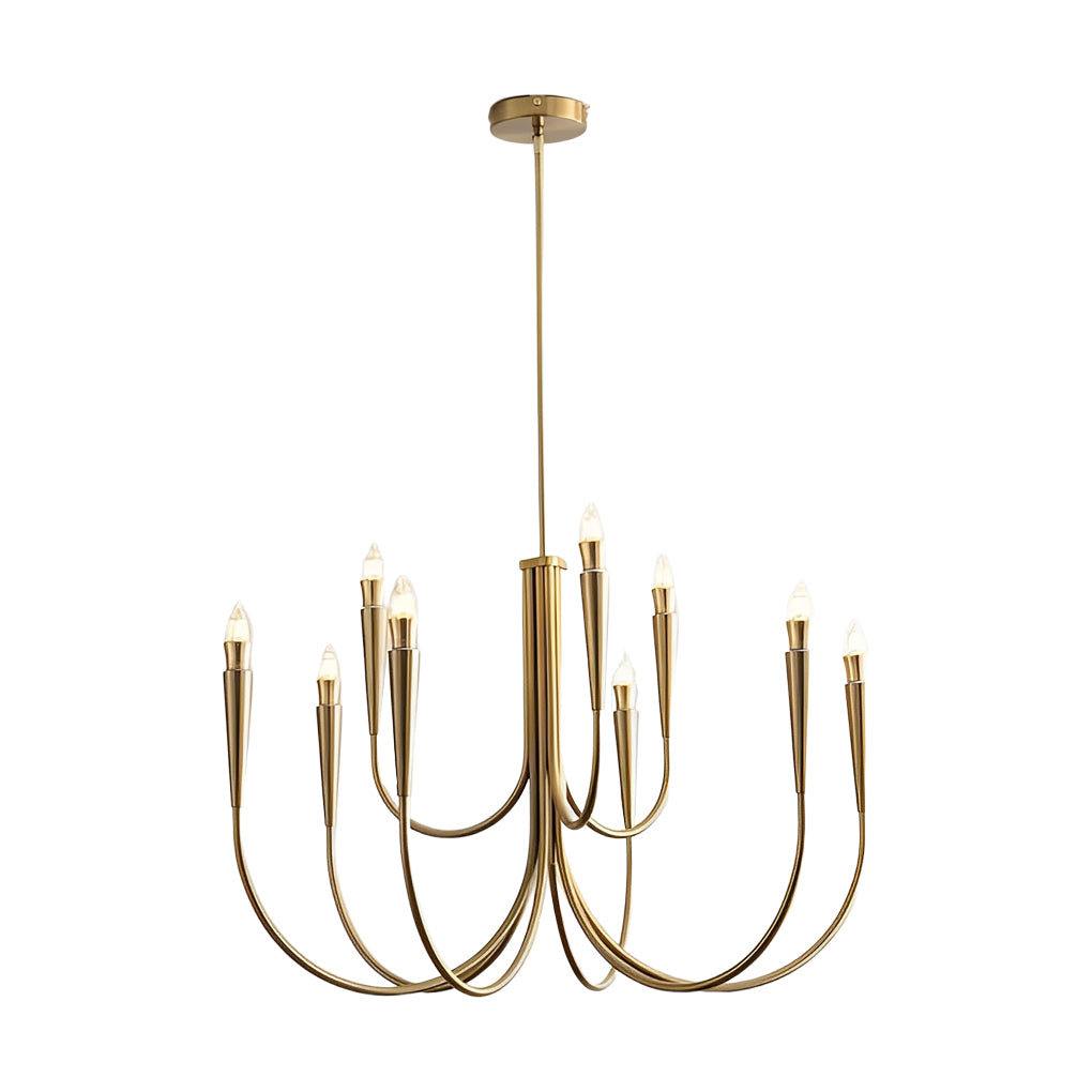 6/9-Light Retro Candlelight 3 Step Dimming LED French Style Chandelier Design