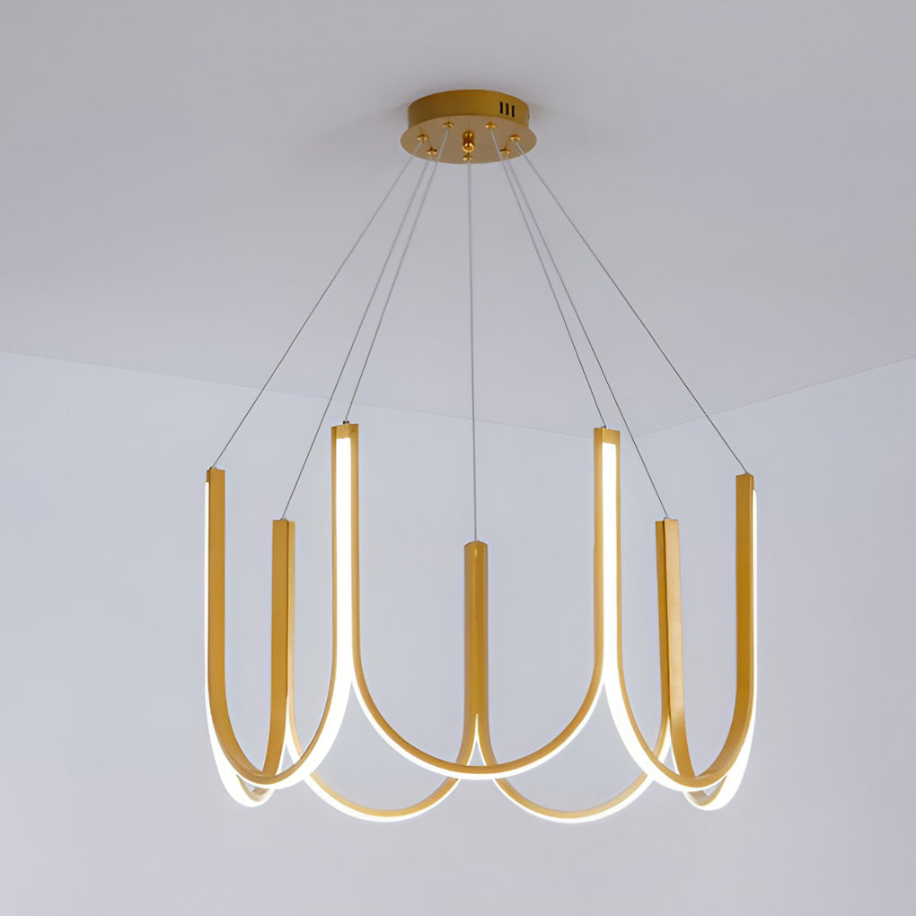 Minimalist 3 Step Dimming LED Nordic Chandelier Hanging Ceiling Light Fixture