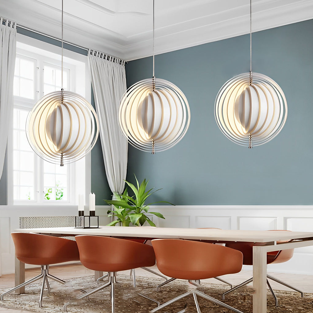 360° Rotatable Metal Creative White Nordic Pendant Lights Hanging Light Fixture