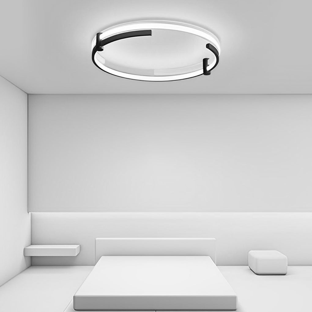 Round Creative LED Stepless Dimming with Remote Modern Ceiling Lightings