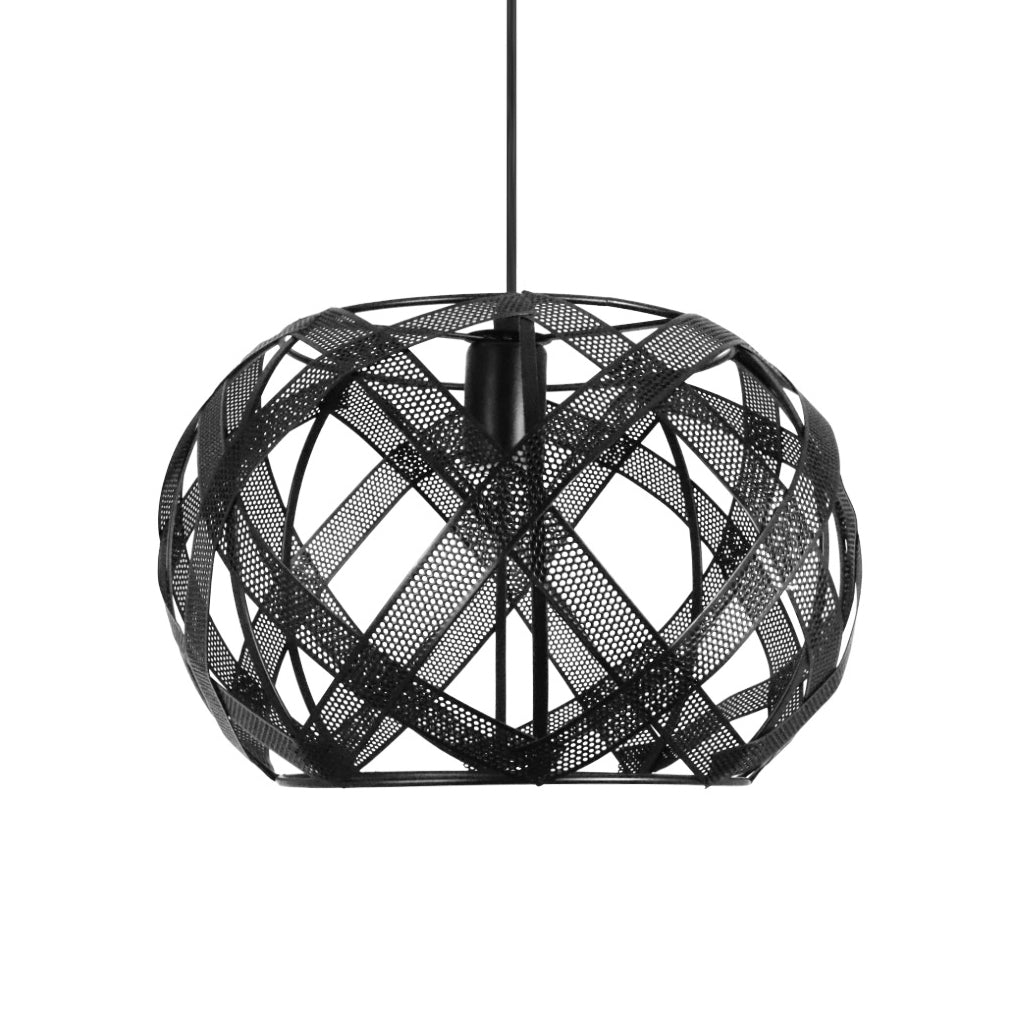 Retro Geometric Iron Mesh Black Industrial Style Chandelier Pendant Light Fixture