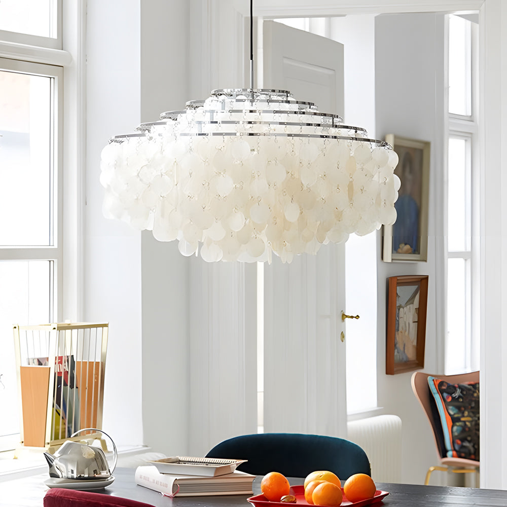 Unique Round Electroplated Metal LED Modern Chandeliers Pendant Light - Dazuma