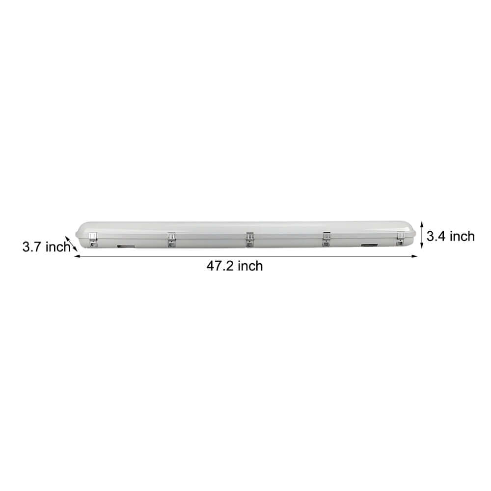 47 - inch LED White Vapor - Tight Fixture Flush Mount Ceiling Light, 3000K/5000K/6500K